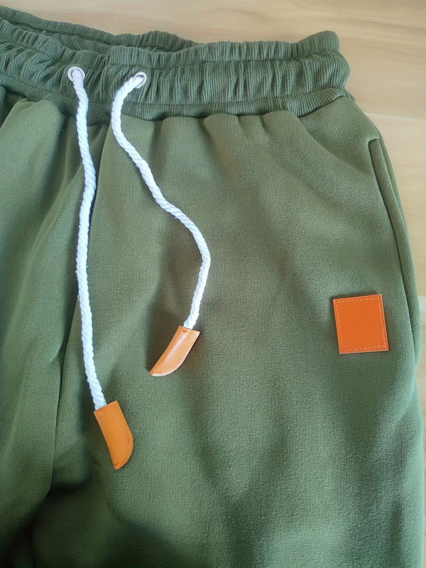 Drawstring Sweatpants Loose Fit Pants Men's Casual Joggers.