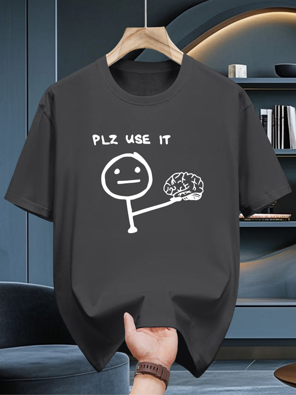 200 Grams of 100% Pure Cotton Short-Sleeve T-Shirt.