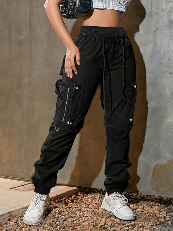 Women's High-Waisted Loose Overalls: Casual, Fashionable, and Comfortable.