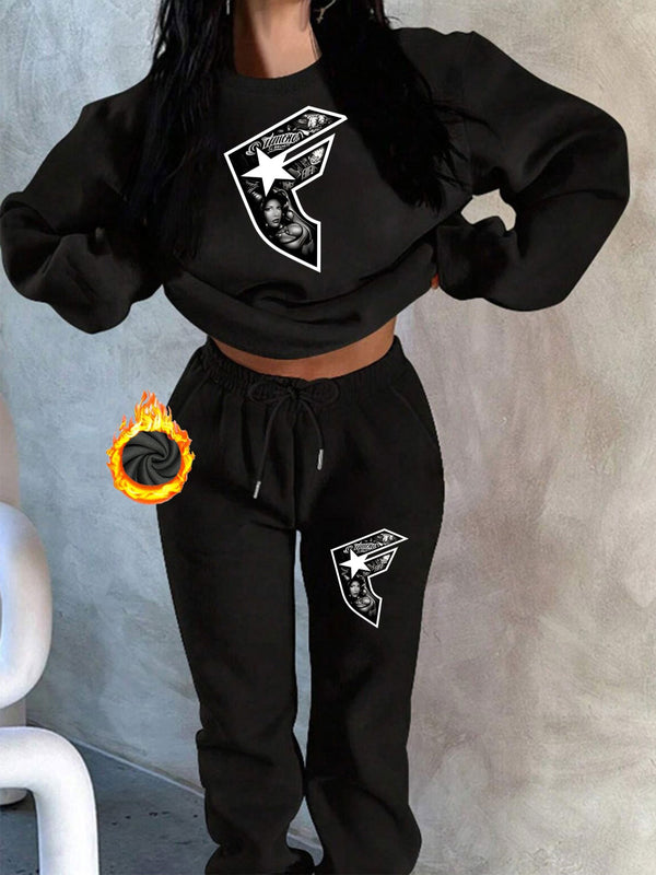 A Two-Piece Set for Women, Essential for Autumn And Winter.