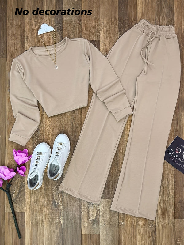 Women's Y2K Casual Elegant Long Sleeve Round Neck.