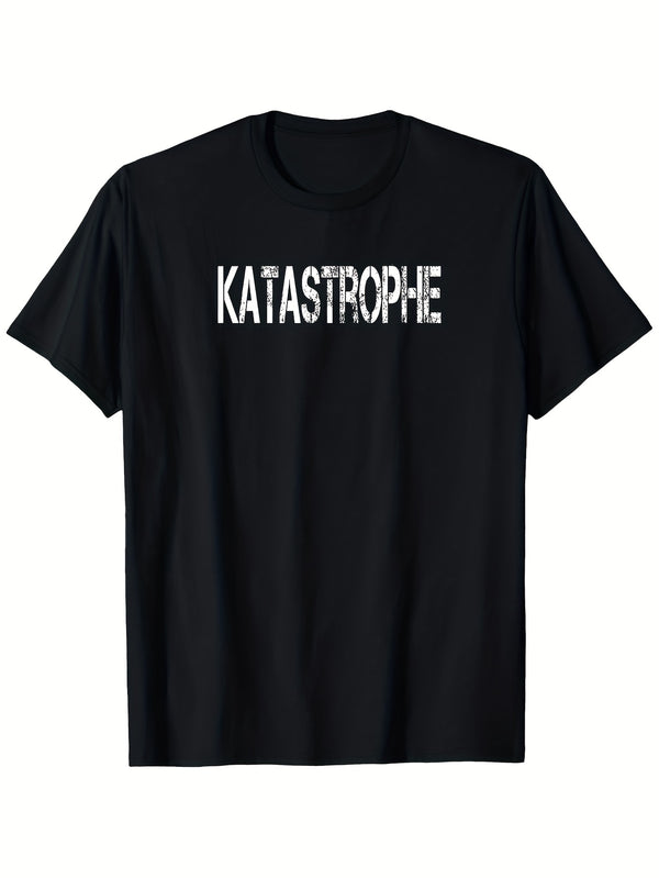 Men’s Humorous Catastrophe-Themed T-Shirt.