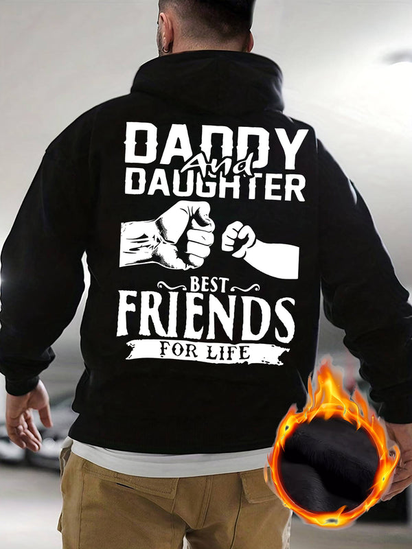 Men's Hooded Sweatshirt with Fashionable Print Design.