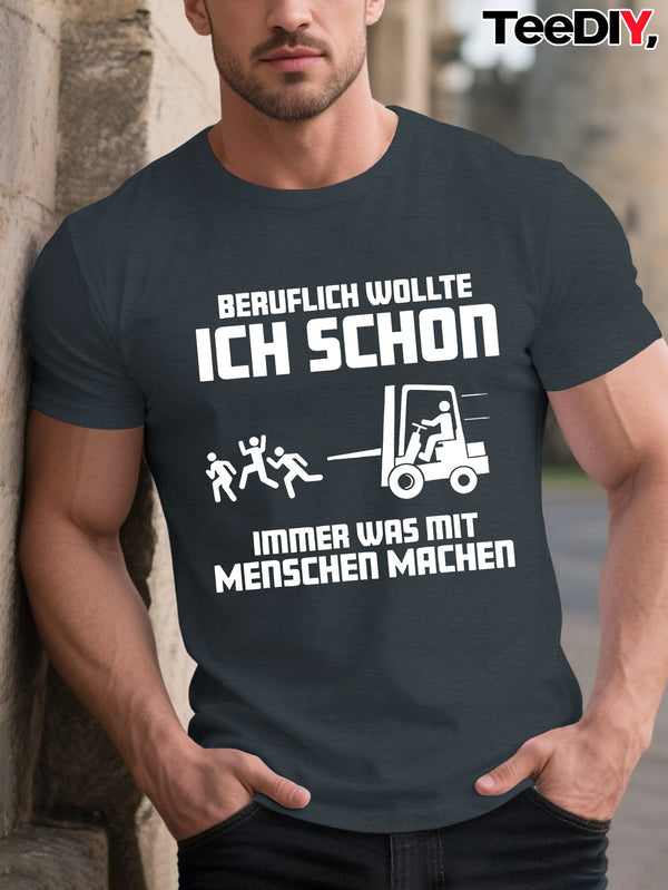 Men’s Humor German Proverbs funny Crinkle Plus Size T-Shirt.