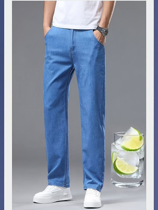 Men’s Ultra-Thin & Super Soft Breathable Summer Stretch Jeans.
