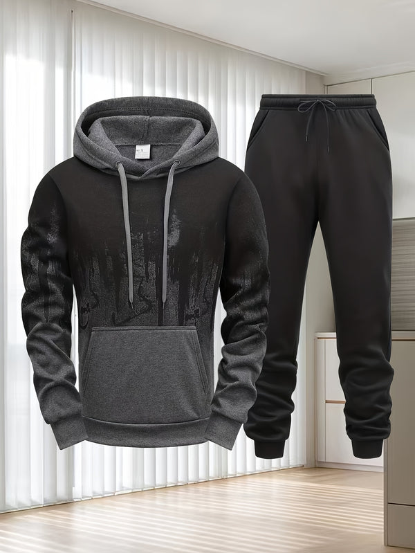 Men's Hooded Sweatshirt & Joggers Set.