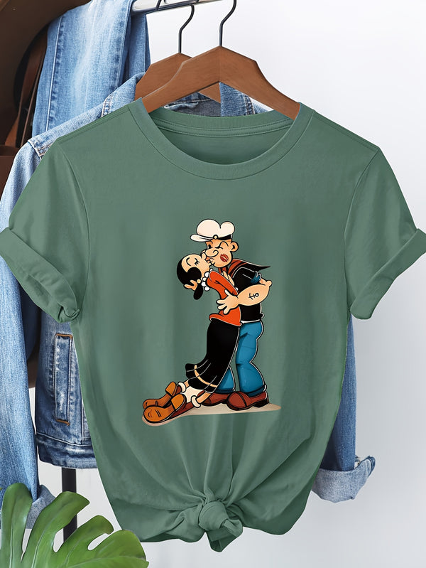 Women's Pink Short Sleeve T-Shirt.