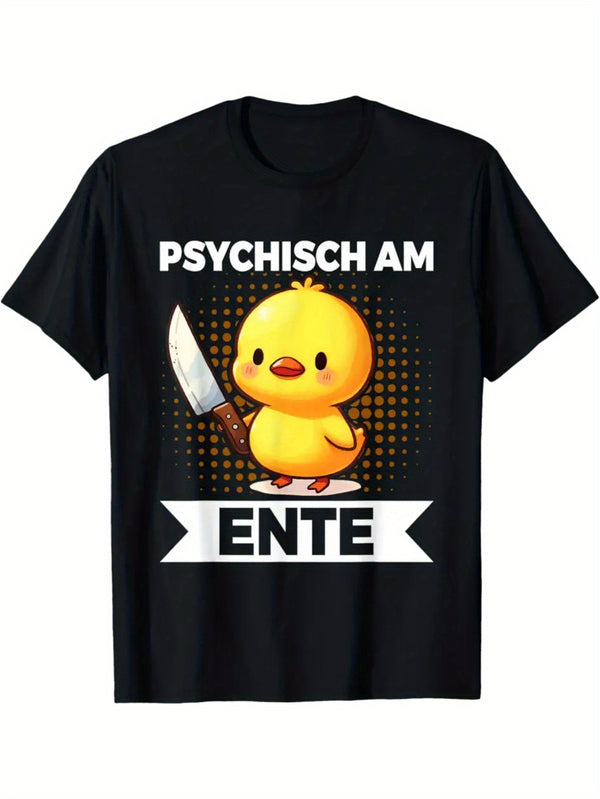 Men's and Women's Psychisch Am Ente Duck Saying T-Shirt.