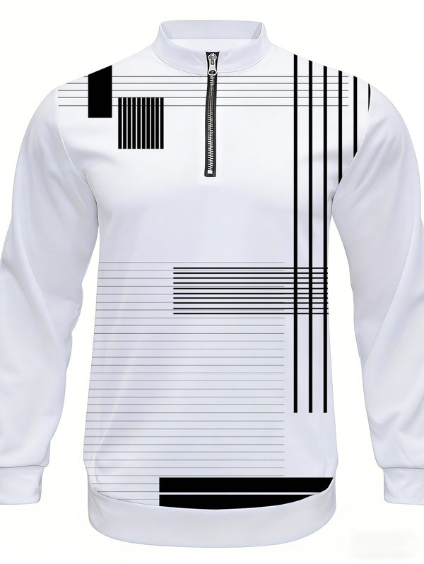 Men’s Zipper Shirt And Casual Sports Suit.