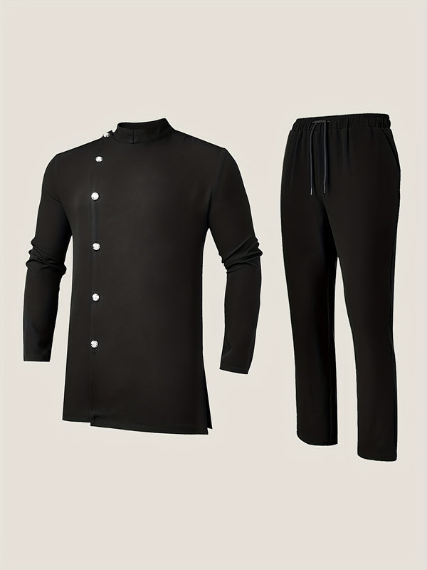 New Four Seasons Men's 2pcs Dashiki African Outfit.