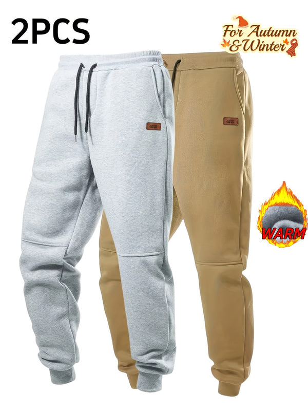 2pcs Men's Autumn Winter Casual Pants.