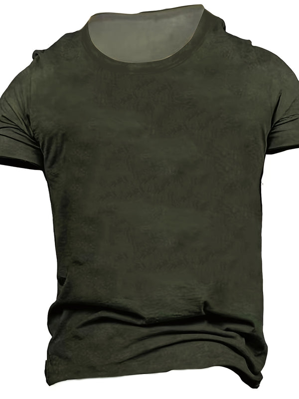 3D Digital Print Men's Casual Short Sleeve T-Shirt.