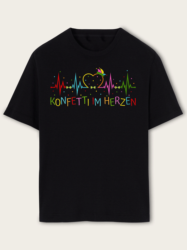 Confetti Carnival Fool's T-Shirt for Men and Women.