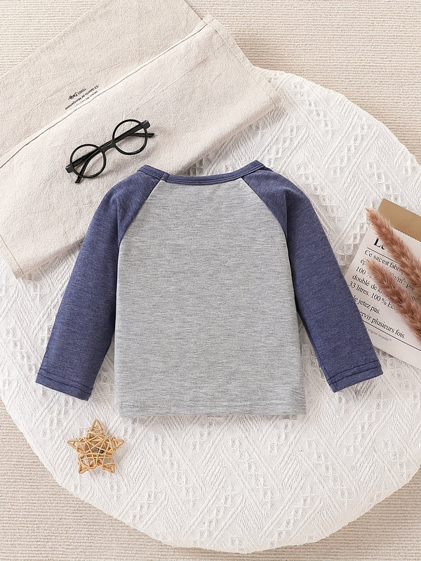 3pcs Pack Baby Animal Embroidered Long Sleeve T-Shirts.