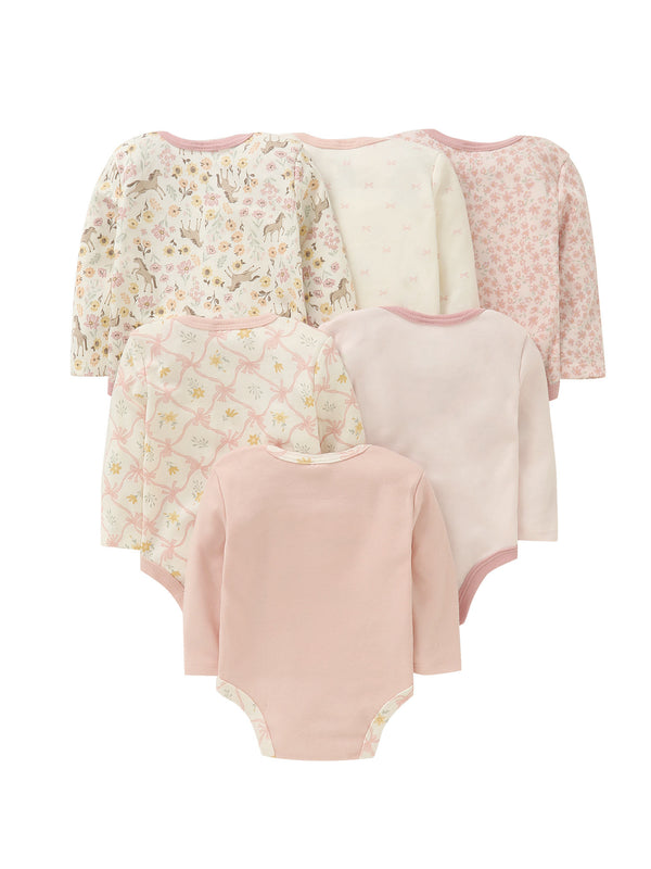 6pcs Set of Newborn Infant Triangle Long-Sleeved.