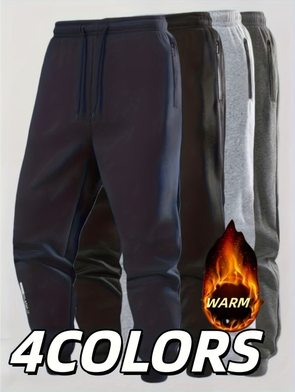 One-Piece Men's Casual Mid-Rise Joggers 4 Colors Available.