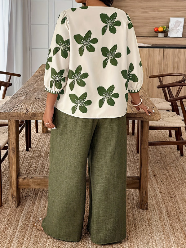 Women's Suit Set, New Spring/Summer Fashion Print.