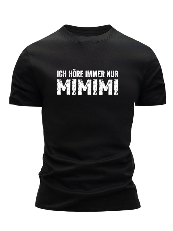 3pcs Men's Cotton T-Shirts - Black, White, Navy Blue, Casual Crew Neck.