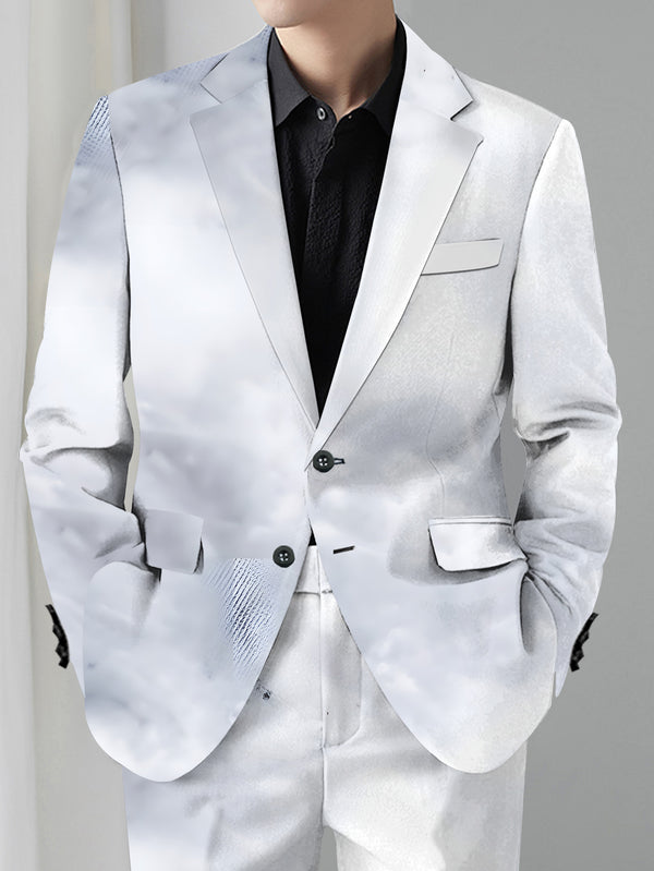 Men'S Suit Set Featuring a Blazer And Trousers.