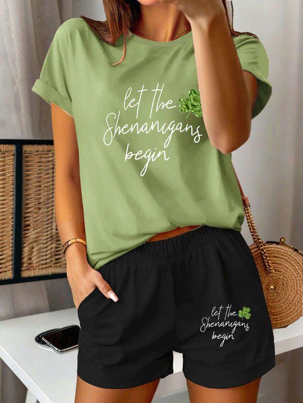 2pcs Women's Y2K Sportswear Suit - Shorts.