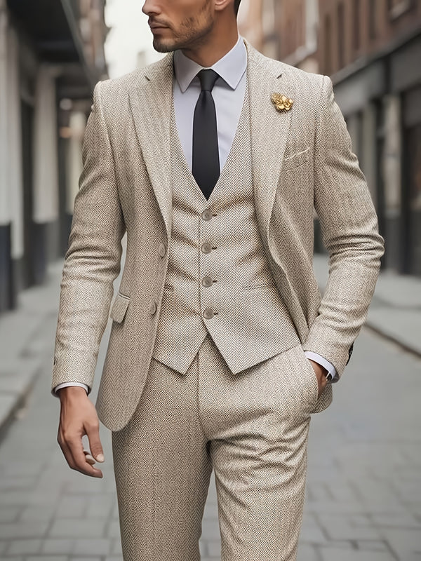 High-Quality Three-Piece Suit for Men.