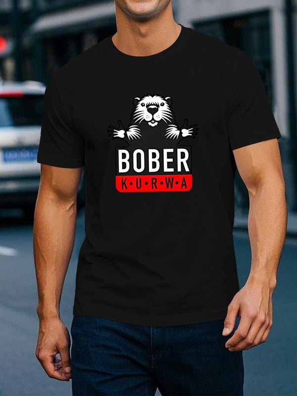 Men's Graphic Tee - White Casual Summer Shirt.