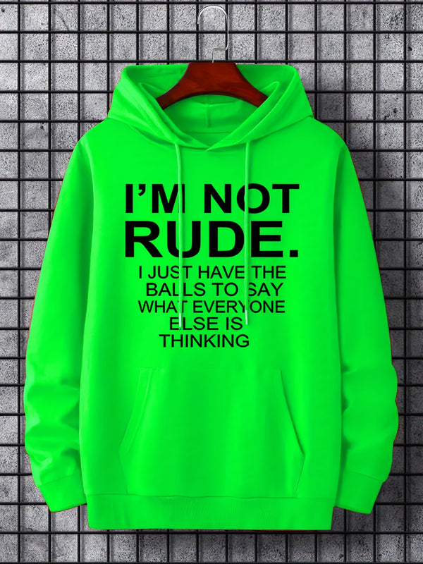 Men's Printed Drawstring Hoodie Sweatshirt.