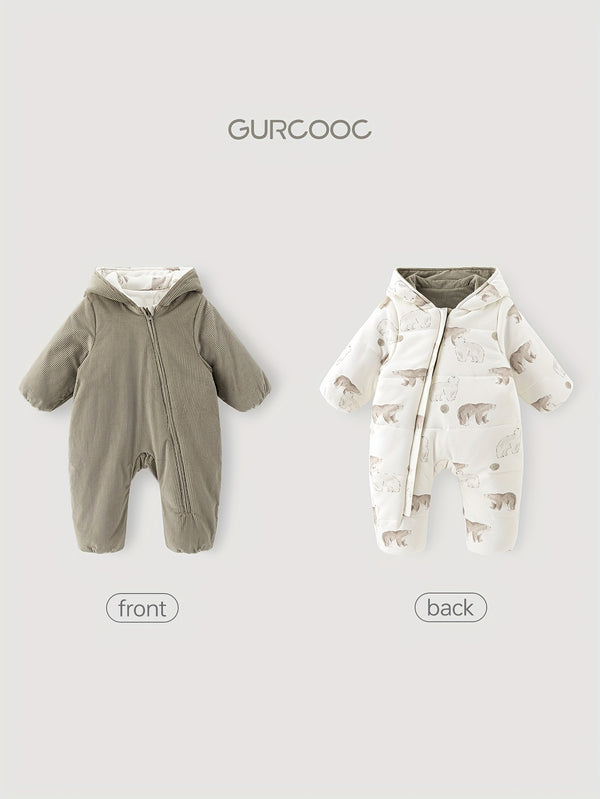 Gurcooc's Unisex Baby Onesie Is Made of Thick for Winter Warmth.