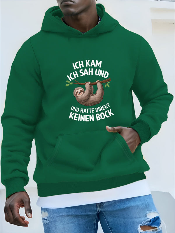 Men’s Hooded Sweatshirt German Sloth.