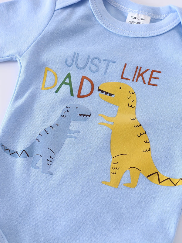 4pcs TEEUIEAR ' Dinosaur Onesie - Newborn Baby 's Full-Body Jumpsuit.