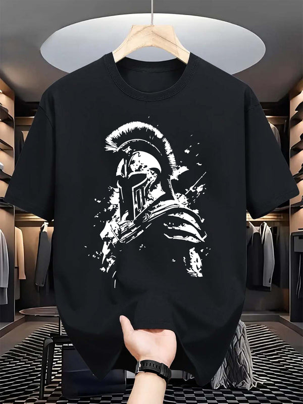 Men’s Black Spartan Graphic Tee.