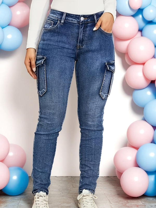 Women's High-Waisted Skinny Jeans.