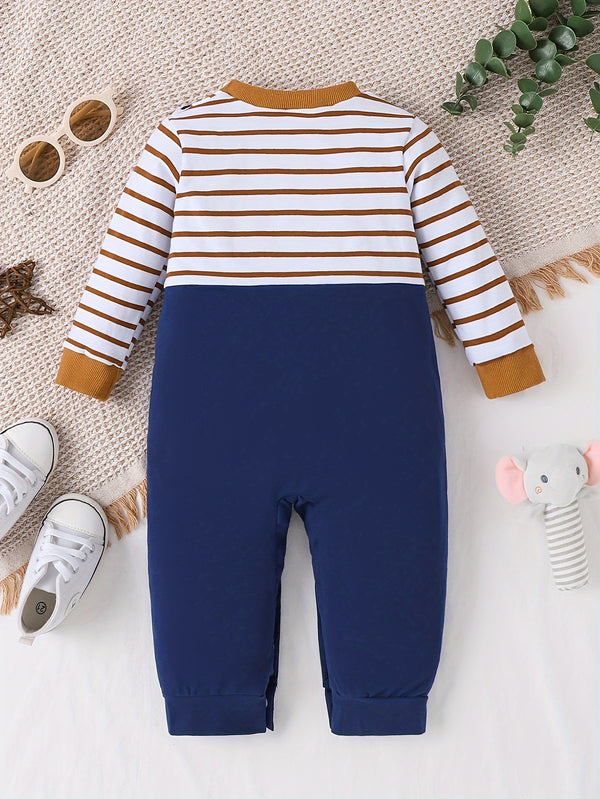 Single-piece Boys' Baby Newborn Autumn/Winter Fun and Cute Bear.