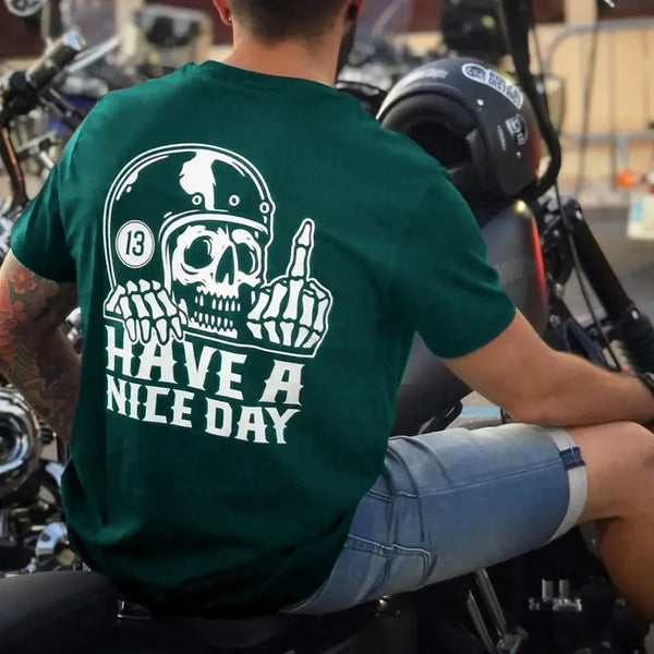 Men's Summer 3D Printing Material Graphic Short-sleeved T-Shirt.