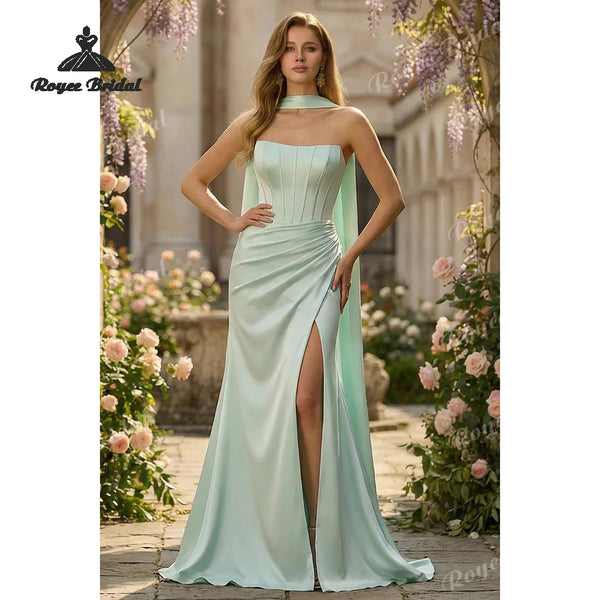 Women’s Strapless Mermaid Prom Dresses.