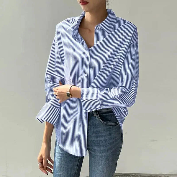 Women Spring Summer Blouses Shirts Lady Fashion Casual Long Sleeve.