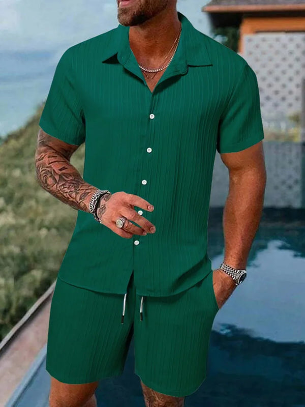 Spring And Summer New Sports Men's Polo Casual Solid Color Loose.