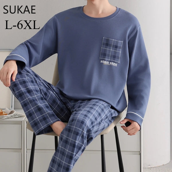 Smart Casual Boys Big Pajamas Set Autumn Winter.