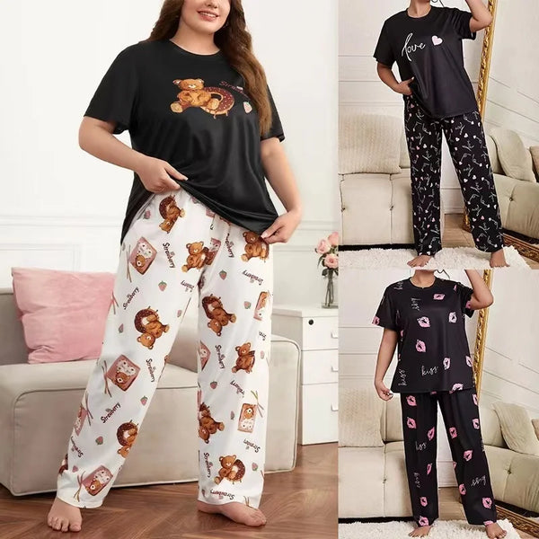Women's 2 Piece Pajama Set Sleepwear Loungewear Pj Sets.