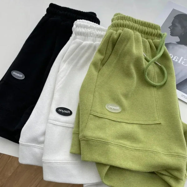 Women's Comfortable Loose Wide-legged Drawstring A Pants Slim.