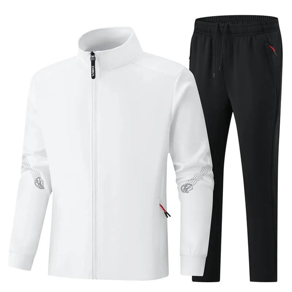 Running Sport Set Quick-Dry Loose Fit Outdoor Training Jacket Morning Runs Spring Men's Sportswear.