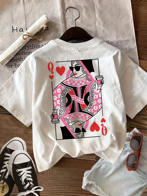 Women's Top with Double-Sided Print.