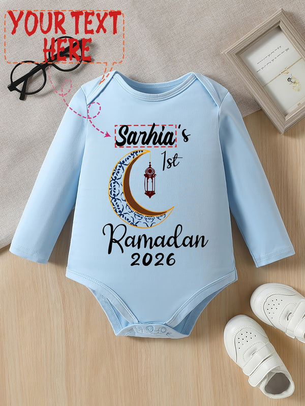 Custom Logo for Autumn And Winter Long-Sleeve Triangle Bodysuit for Baby Girls And Boys.