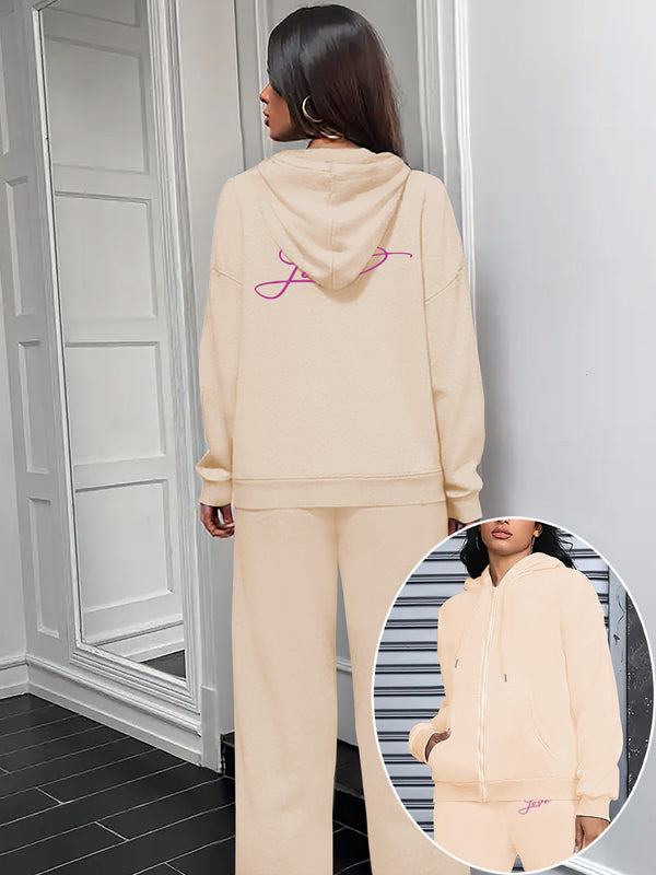 Women’s Graphic Print 2pcs Set, Hoodie & Pants.