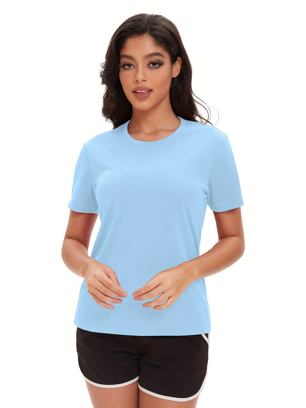5pcs Summer Women's Casual Sports T-Shirts.