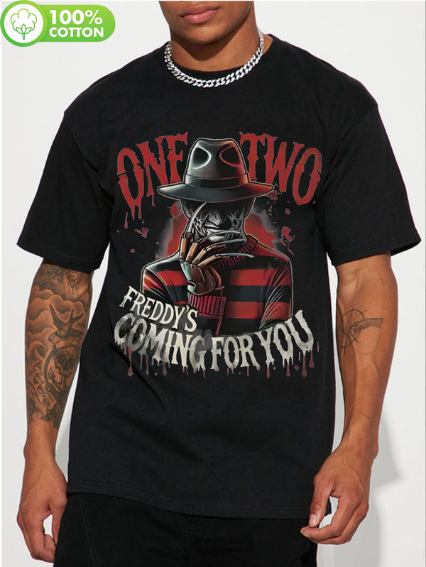 Men's Pure Cotton Breathable T-Shirt.
