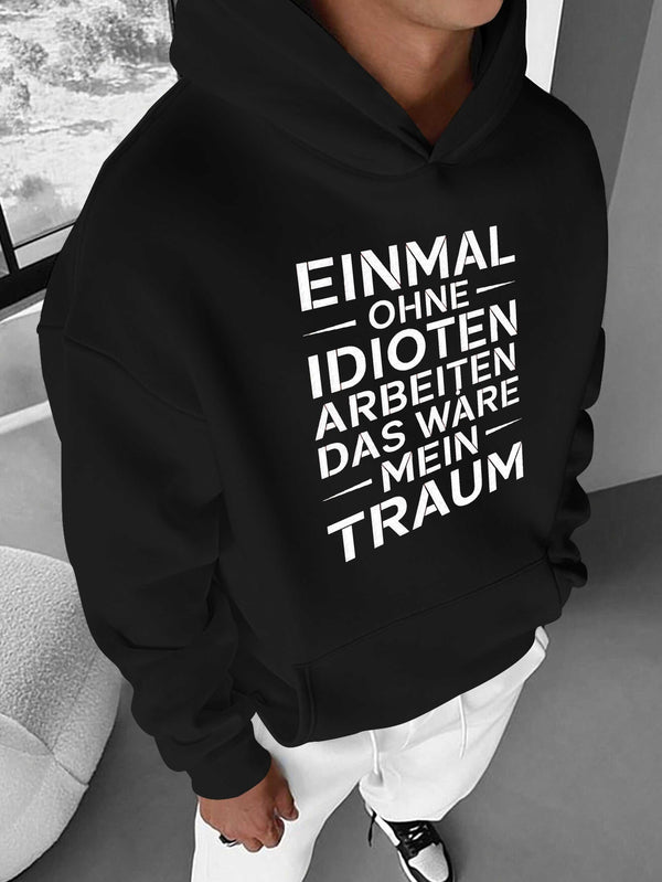 Men's Hooded Sweatshirt.
