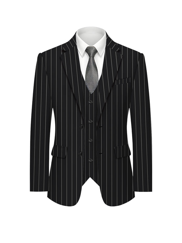 A Three-Piece Set for Men Consisting of a Formal Suit Jacket.