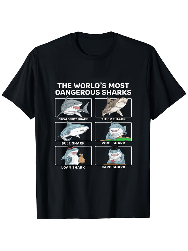 Men's Cotton Breathable Shark Shirt.