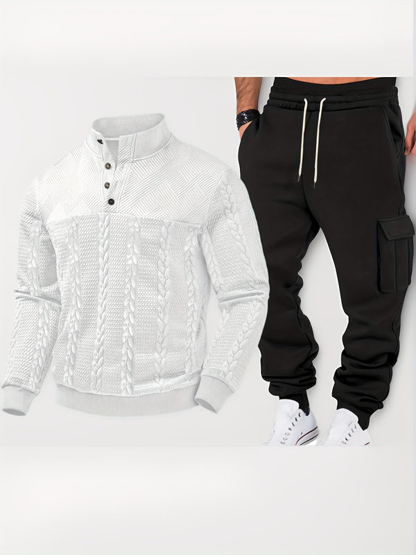 Men's Autumn/Winter Two-Piece Set.